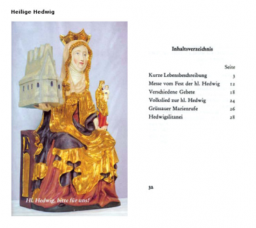 HEILIGE HEDWIG BITTE FÜR UNS